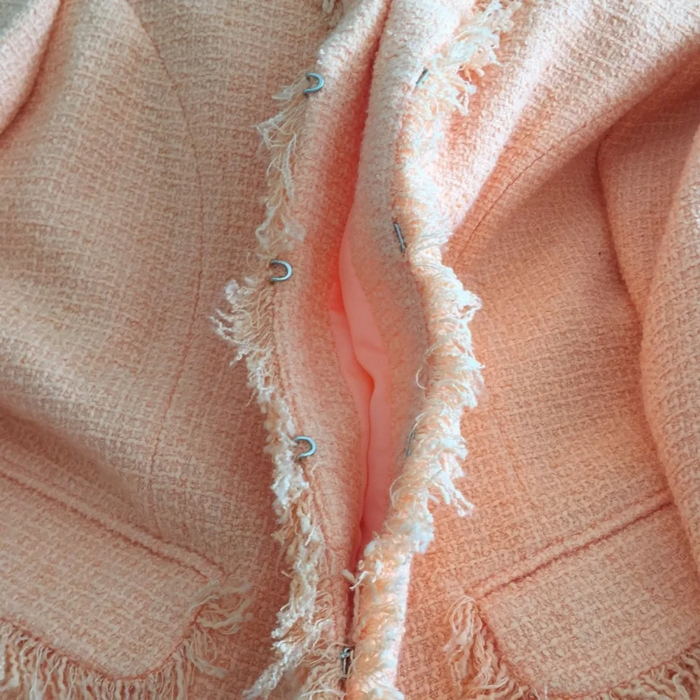 Vintage Sag Harbor Textured Blazer & Shell Set - Coral Size 10